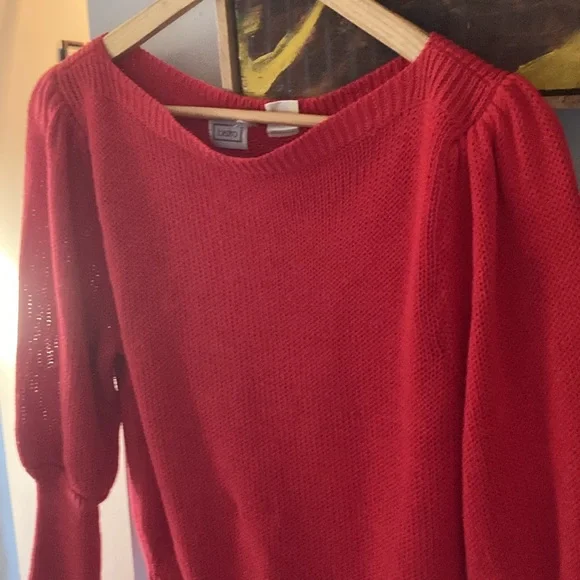 Vintage, Red, Sweater. - Picture 7 of 11